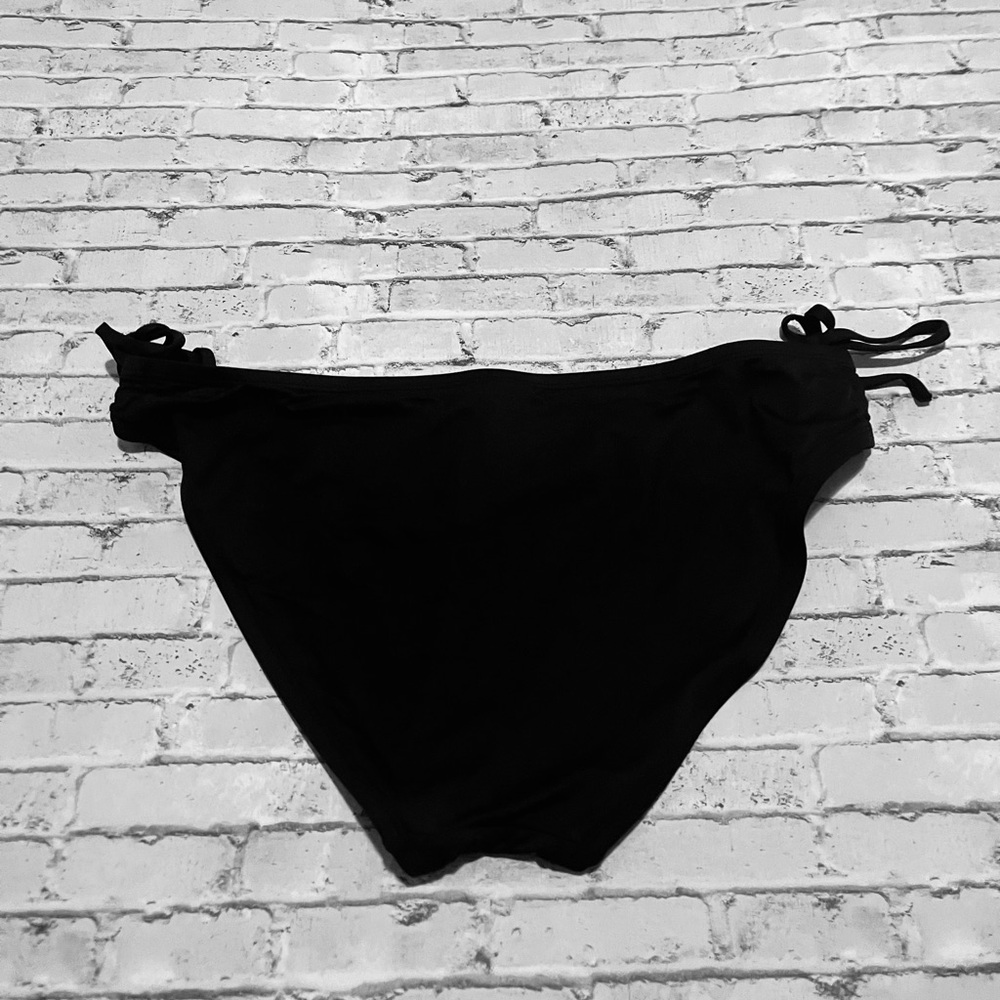 Kona Sol Black Side Tie Bikini Bottom Size Large - Picture 5 of 6